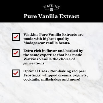 Watkins Pure Vanilla Extract, With Madagascar Vanilla Beans, Non-Gmo, Kosher, 1 Gallon Bottle, 1-Pack