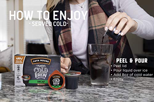 Java House Cold Brew Coffee Concentrate Single Serve Liquid Pods, (6 Count Of 1.35 Fl Oz Pods) 8.1 Fl Oz, Pack Of 6,Total 36 Cou