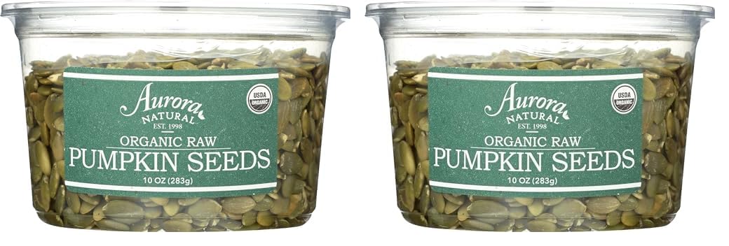 Aurora Products, Pumpkin Seeds Raw Organic, 10 Ounce (Pack Of 2)