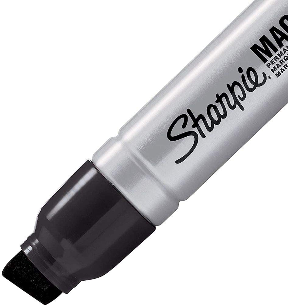 Sharpie Magnum Permanent Marker, Black, 6 Pack