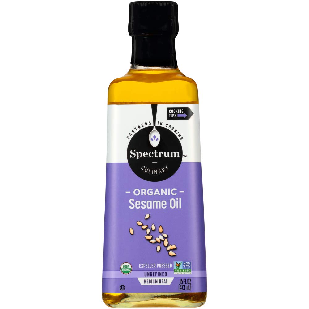 Spectrum Organic Sesame Oil, Unrefined, 16 Oz