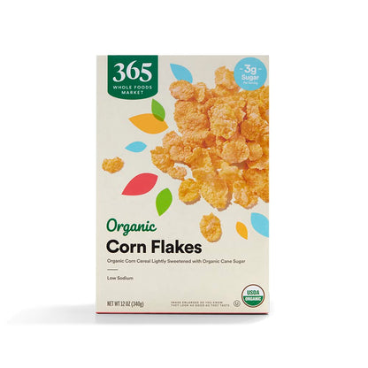 365 by Whole Foods Market, Organic Corn Flakes Cereal, 12 Ounce