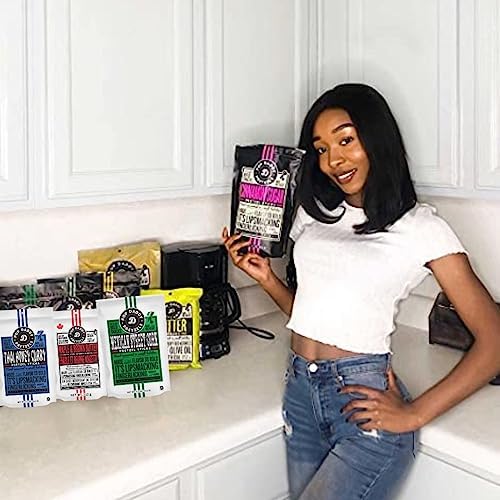 Pop Daddy Flavored Pretzel Sticks, Healthy Gourmet Pretzels, 7.5oz Individual Bags, 6 Pack, Thai Honey Curry, Maple & Brown Butt