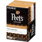 Peets Coffee Café Domingo K-Cup Pods, Medium Roast, 10 Count, Compatible with Keurig malt-inspired