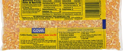 Goya Foods Golden Hominy Corn, Dry, 16 Ounce (Pack Of 24), (2498)