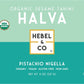 Hebel & Co Pistachio Nigella Halva - 8 Oz | Certified Usda Organic, Gluten Free, Kosher & Vegan