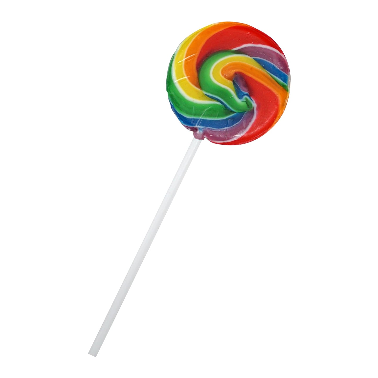 Rainbow Lollipops, 24 Pack, Swirl Lollipops, Individually Wrapped Lollipops, Carnival Lollipops Fruit Flavors, The Hampton Popco