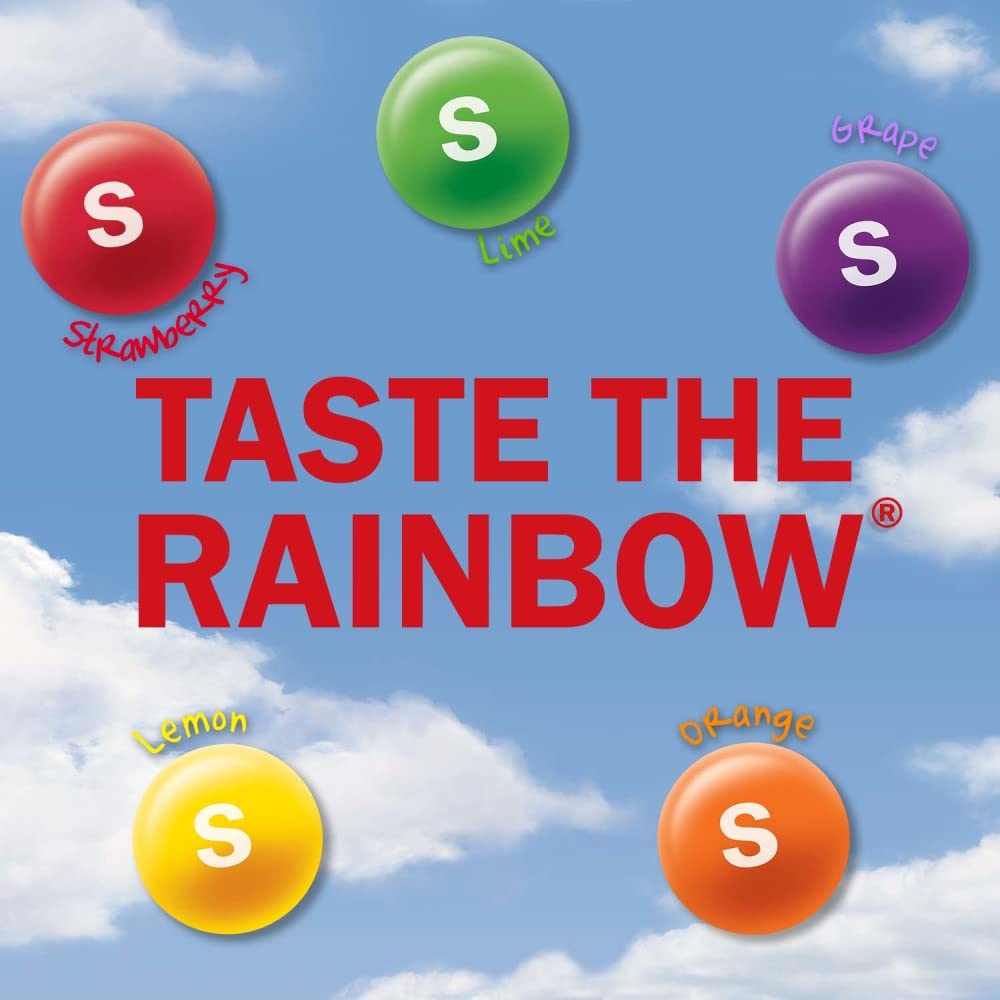 SKITTLES Littles Originals Rainbow Chewy Candy, 45.6 Oz, SKITTLES Bulk Candy 24 Count Mega Tubes, Tiny Fruit Flavored Treats for