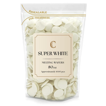 KIDU Chocolate Melting Wafers Bulk Bag Perfect For Dipping, Deserts, Baking And More (5 Pound, Super White)
