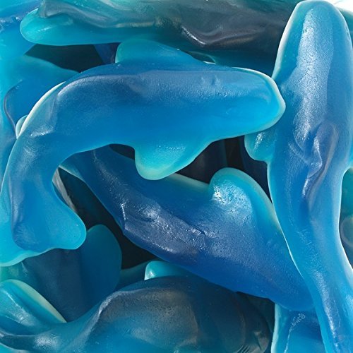 FirstChoiceCandy Shark Gummy Candy - Jumbo Blue, 2 Pound Pack