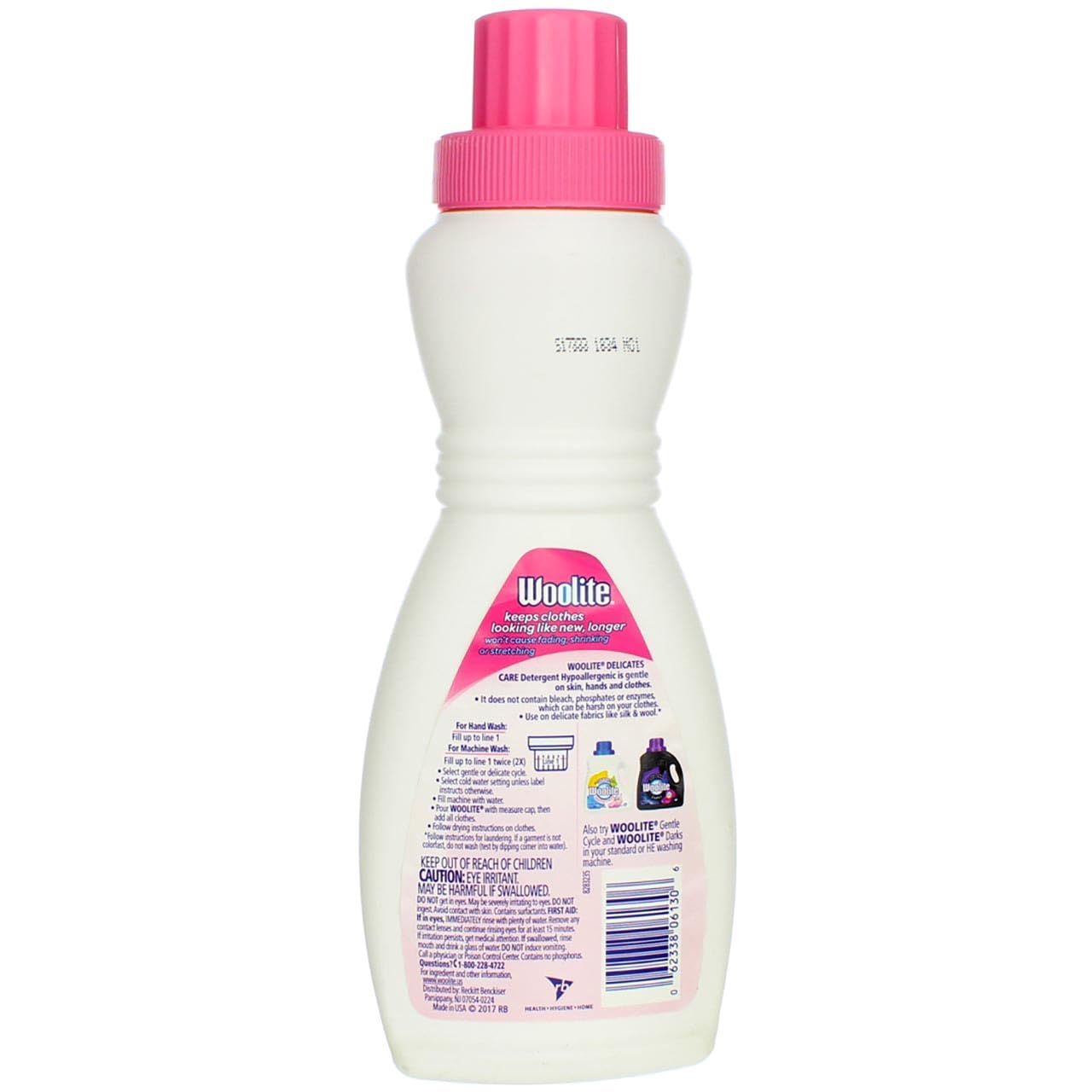 Woolite Delicates Hypoallergenic Liquid Laundry Detergent, 16 Fl Oz Bottle, Hand & Machine Wash (Pack Of 3)