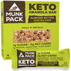 Munk Pack Keto Granola Bar  Almond Butter Cocoa Chip  4 Bars  Low Carb Keto Snack For Kids & Adults  Chewy Bar, No Added Sugar T