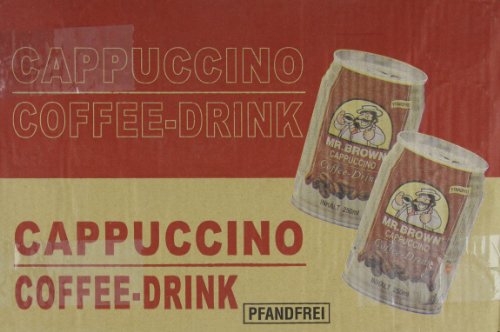 Mr. Brown Iced Coffee, Cappuccino, 8.12 Fl Oz (Pack Of 24)