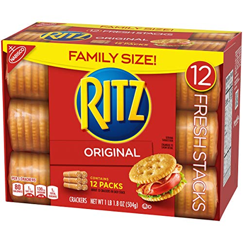 Ritz Fresh Stacks Original Crackers, Family Size, 17.8 Oz (12 Stacks)