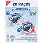 OREO Gluten Free Original & Double Stuf Chocolate Sandwich Cookies Variety Pack, Gluten Free Cookies, 20 Snack Packs (2 Cookies