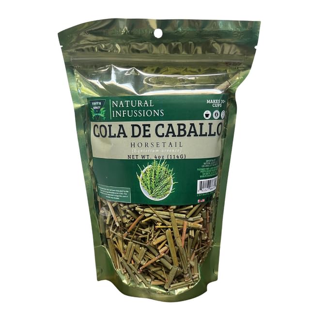 GREEN ROYALTY Premium Loose Horsetail Tea - 4oz Resealable Bag - Makes 30+ Cups - 100% All Natural
