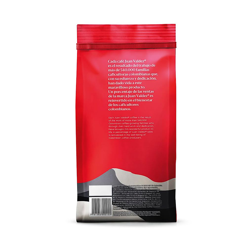 Juan Valdez Volcan Whole Bean Coffee, Dark Roast 16 Oz - Premium Colombian Coffee