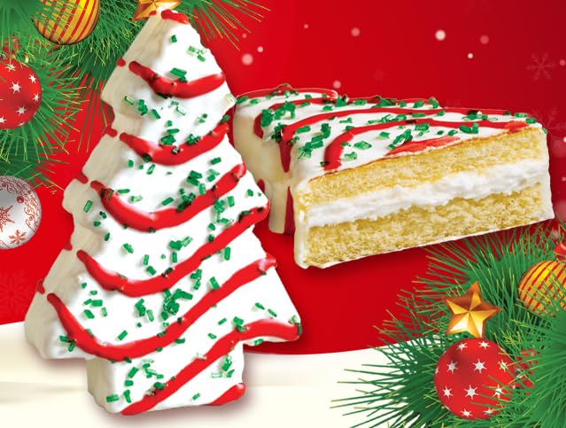 Little Debbies | Vanilla Christmas Tree | Cake | 4 pack
