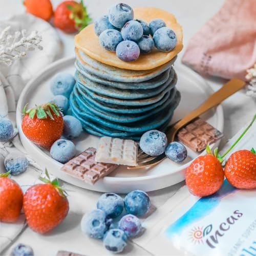 USDA Organic Blue Spirulina Powder (Phycocyanin Extract), No Fishy Smell, 100% Vegan Protein from Blue-Green Algae, 28 Servings,