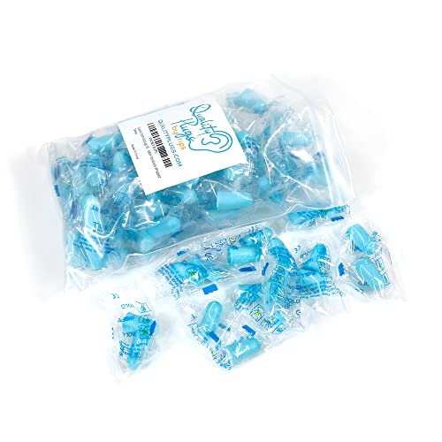 Quality Foam Earplugs 50 Pair- 32Db Noise Cancelling Disposable Individually Wrapped Packaged Bulk In Pairs Soft For Sleeping Tr
