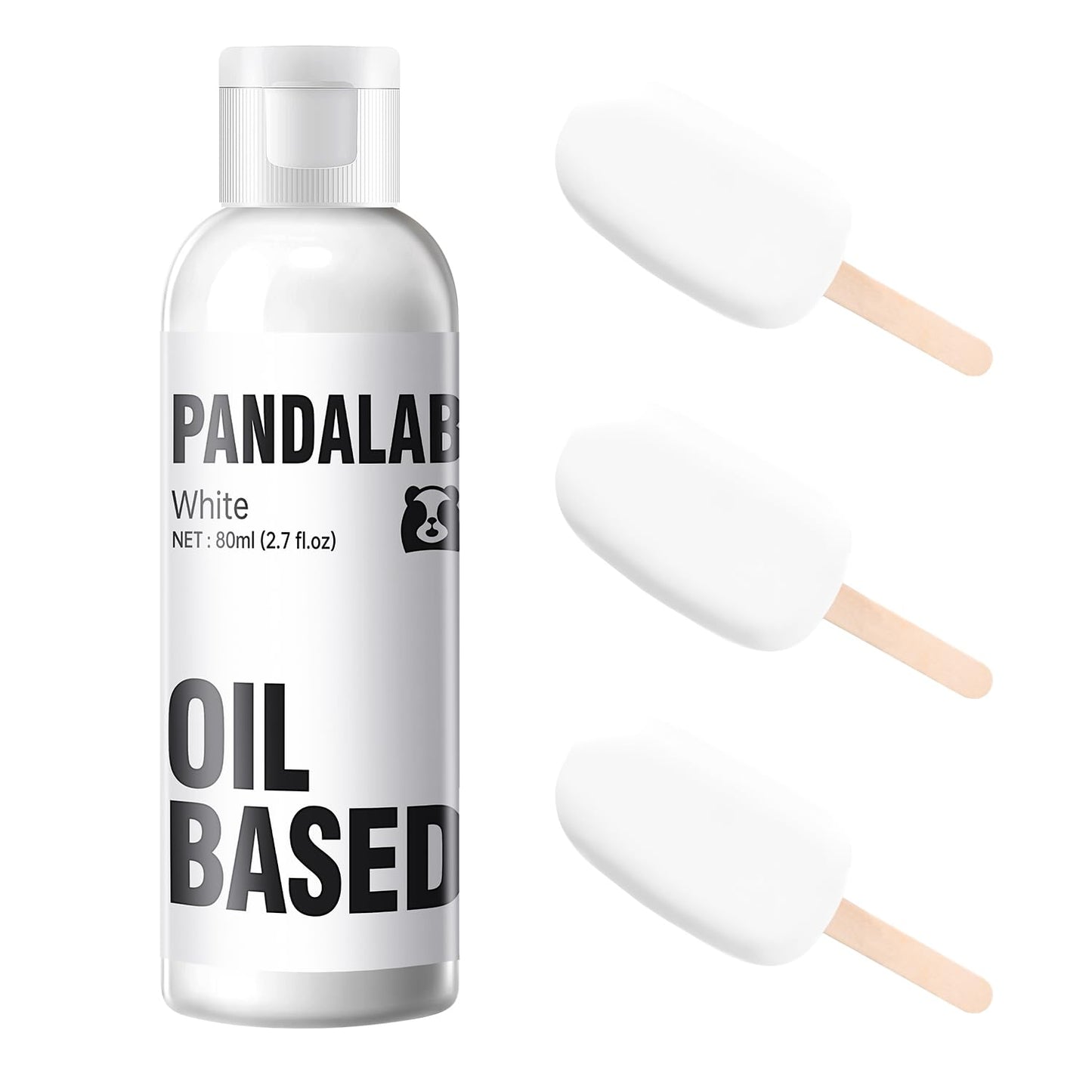 White Oil Based Food Coloring For Chocolate  Candy Melts  Donuts  Strawberries  Frosting  Cake  Professional Edible Dye For Baking - 80 Milliliters 2.7 Fl.Oz