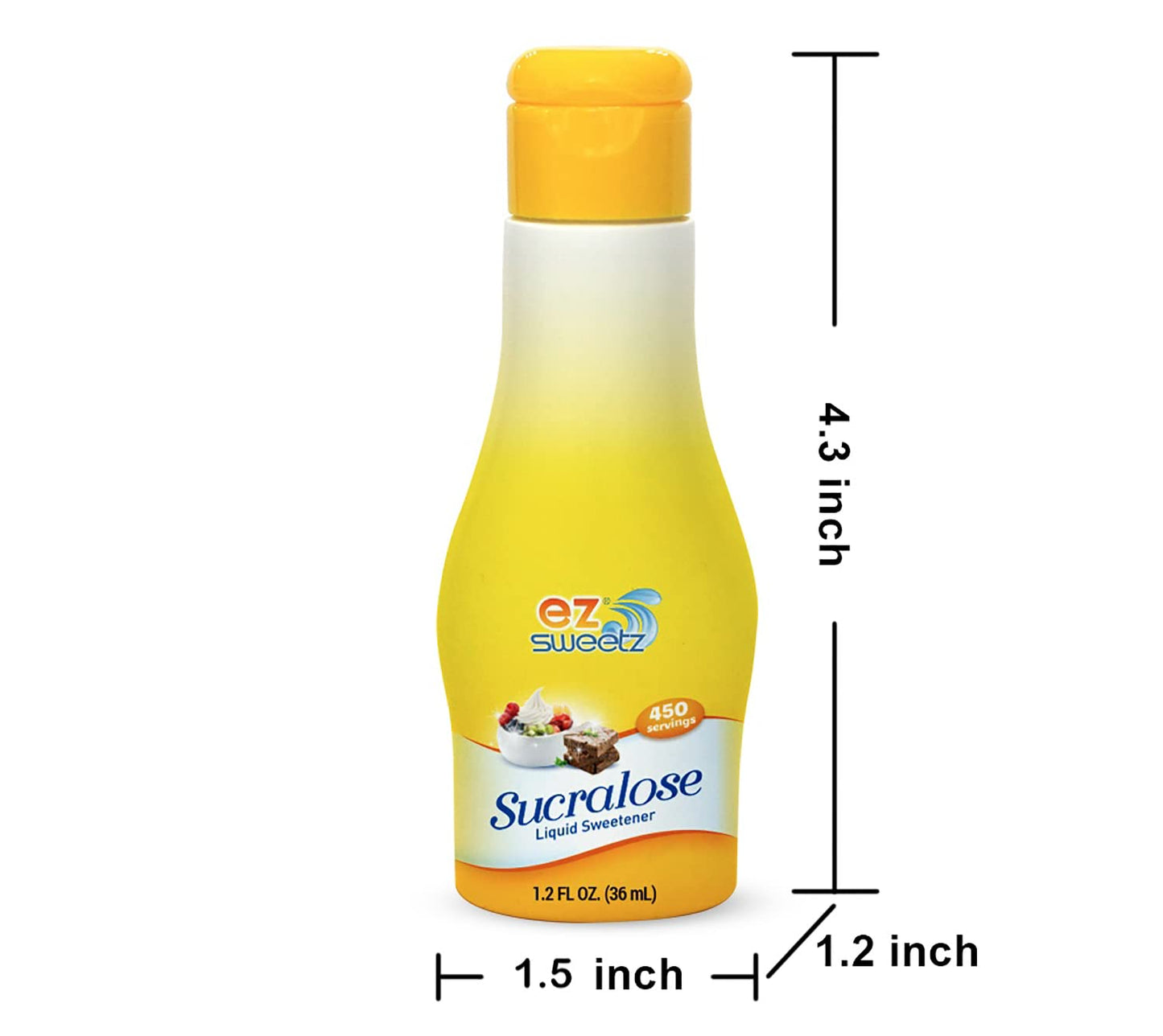 EZ-Sweetz (1.2oz - Liquid Sweetener 450 Servings/Bottle | 1Pack)