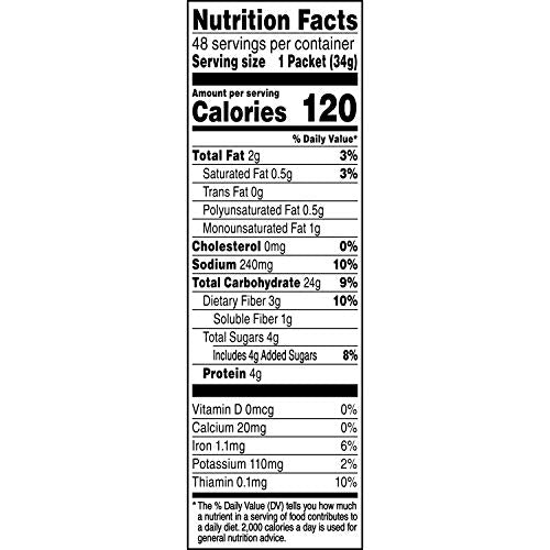 Quaker Instant Oatmeal, Lower Sugar Maple and Brown Sugar, Individual Packets, 1.19 Ounce (Pack of 48)