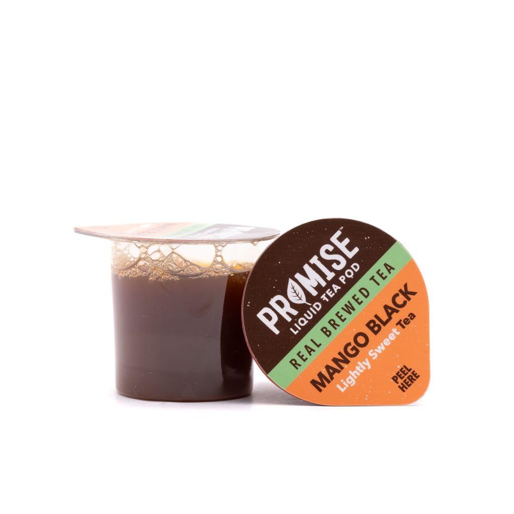 Promise Tea Single Serve Liquid Tea Concentrate Pods By Java House, Peel And Pour (Pack Of 12, Island Mango)