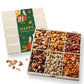 Thanksgiving Mixed Nuts Gift Basket, Enhanced Assorted Gourmet Nuts In Wooden Crate, Holiday Themed Packaging, Bonnie And Pop