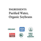 Edensoy Unsweetened Eden Organic Soymilk, Non-GMO, USA Whole Soy (Soya) Milk, Non-Dairy, Vegan, Plain, Shelf Stable, 32 oz
