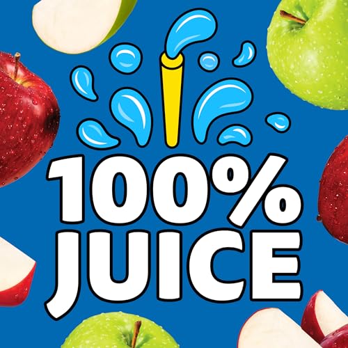 Capri Sun 100% Juice Naturally Flavored 100% Apple Juice 6 Fl Oz (Pack of 10), Packaging May Vary