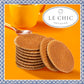 Le Chic Patissier 30 Caramel & Vanilla Stroopwafels Soft Toasted Pack Of 3 (11.11Oz Each) Original Dutch Caramel Waffle Recipe N