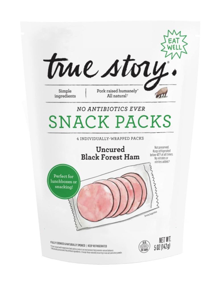 True Story Foods Black Forest Ham Snack Packs, 5 Oz