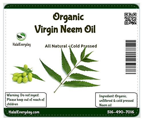 Organic Neem Oil- 100% Pure Cold Pressed - 16 Oz - Virgin Neem Oil - Organic Neem Seed Imported From India