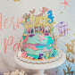 Festiko1Pcs Glitter Mermaid Cake Topper Mermaid Theme Birthday Cake Decorations For Mermaid Theme Party 1St Girls Birthday Merma