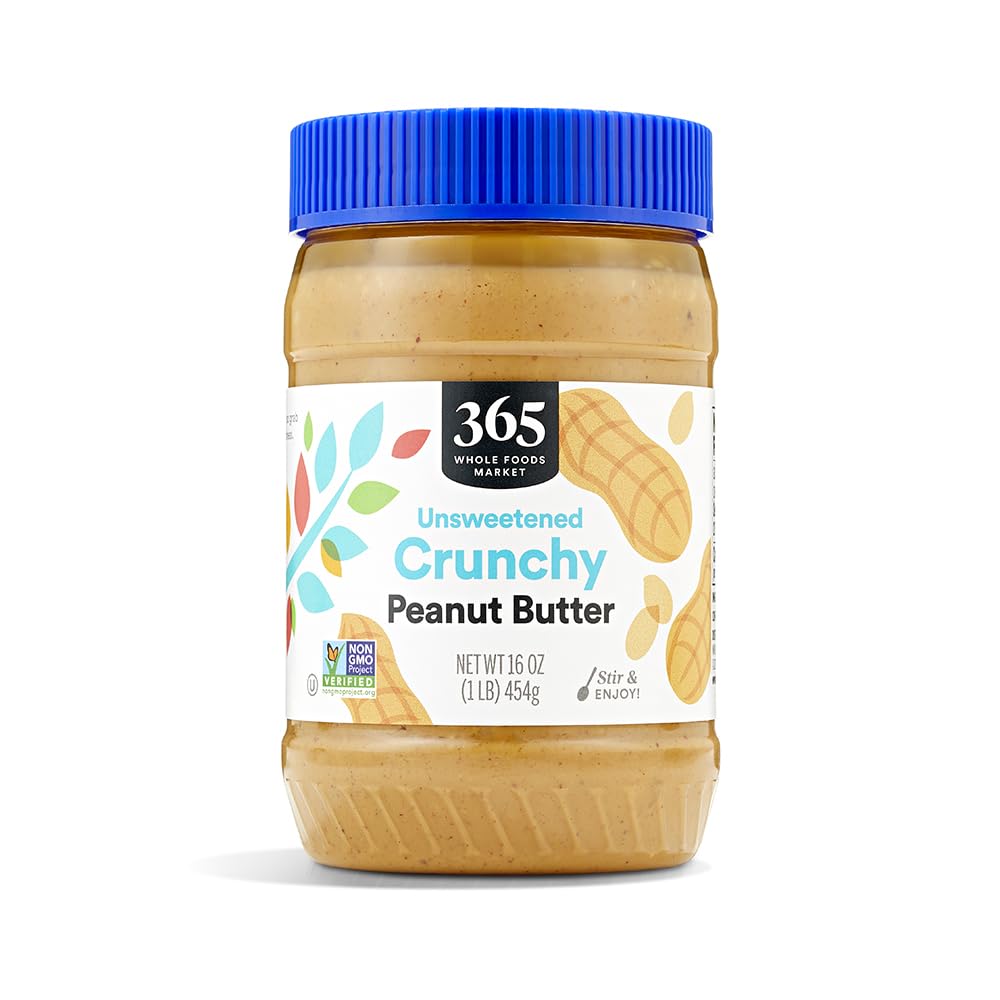 365 by Whole Foods Market, Peanut Butter Crunchy, Stir and Enjoy, 16 Ounce