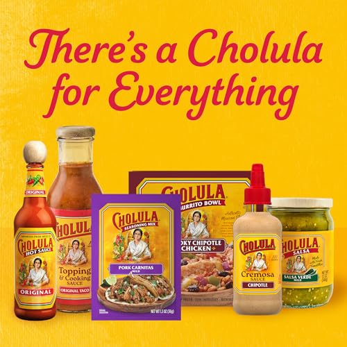 Cholula Seasoning Mix  Pork Carnitas  Mild Heat  For Tamales  Pulled Pork Tacos  Burrito Bowls  Dips and More  1.3 oz (Pack of 12)