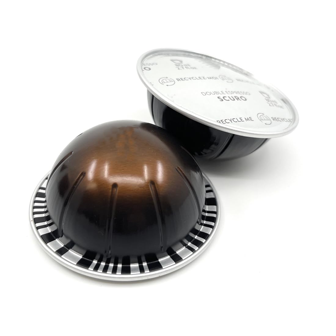 Generic Double Espresso Scuro Coffee compact pieces, 10 Count, Brews 80ml, Premium Coffee Pods