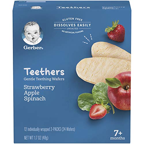 Gerber Organic & Non-Organic Gentle Teething Wafers Bundle (6 Packs)
