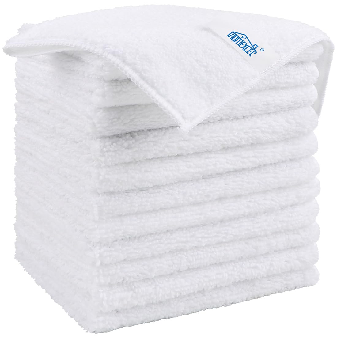 Homexcel Microfiber Cleaning Cloth, 12 Pack Premium Microfiber Towels For Cars, Lint Free, Scratch-Free, Highly Absorbent, And R
