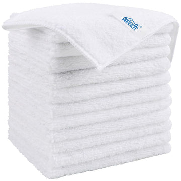 Homexcel Microfiber Cleaning Cloth, 12 Pack Premium Microfiber Towels For Cars, Lint Free, Scratch-Free, Highly Absorbent, And R