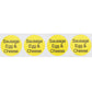 InStockLabels.com Sausage, Egg & Cheese Deli Labels 1 Inch Round Stickers, Paper, Model T03-08, 500 Total Stickers