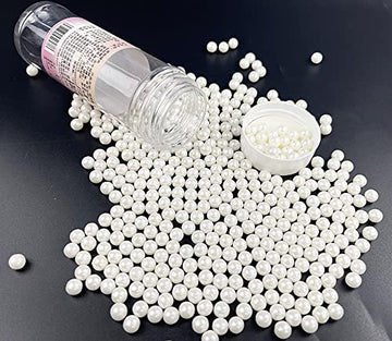 Sprinkles Pearl Sugar 7Mm Candy 120G/ 4.2Oz Baking Edible Cake Decorations Cupcake Toppers Cookie Decorating Ice Cream Toppings
