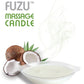 Deeva 82430: Fuzu Massage Candle Coconut Passion 4Oz White