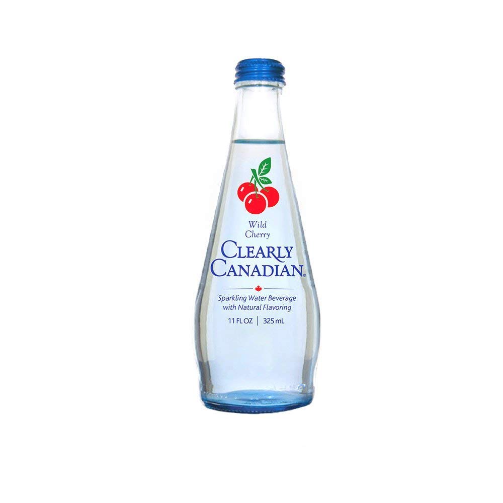 Clearly Canadian Wild Cherry Sparkling Water, 11 Fl Oz, Pack of 2