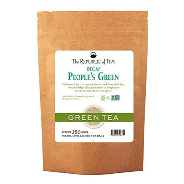 The Republic Of Tea Decaf The People'S Green Tea, 250 Tea Bags, Healthy Gourmet All-Natural Green Tea