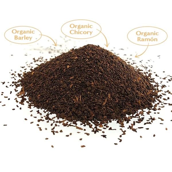 Teeccino French Roast Chicory Coffee Alternative, Caffeine-Free, Dark Roast, 1.1 Pound