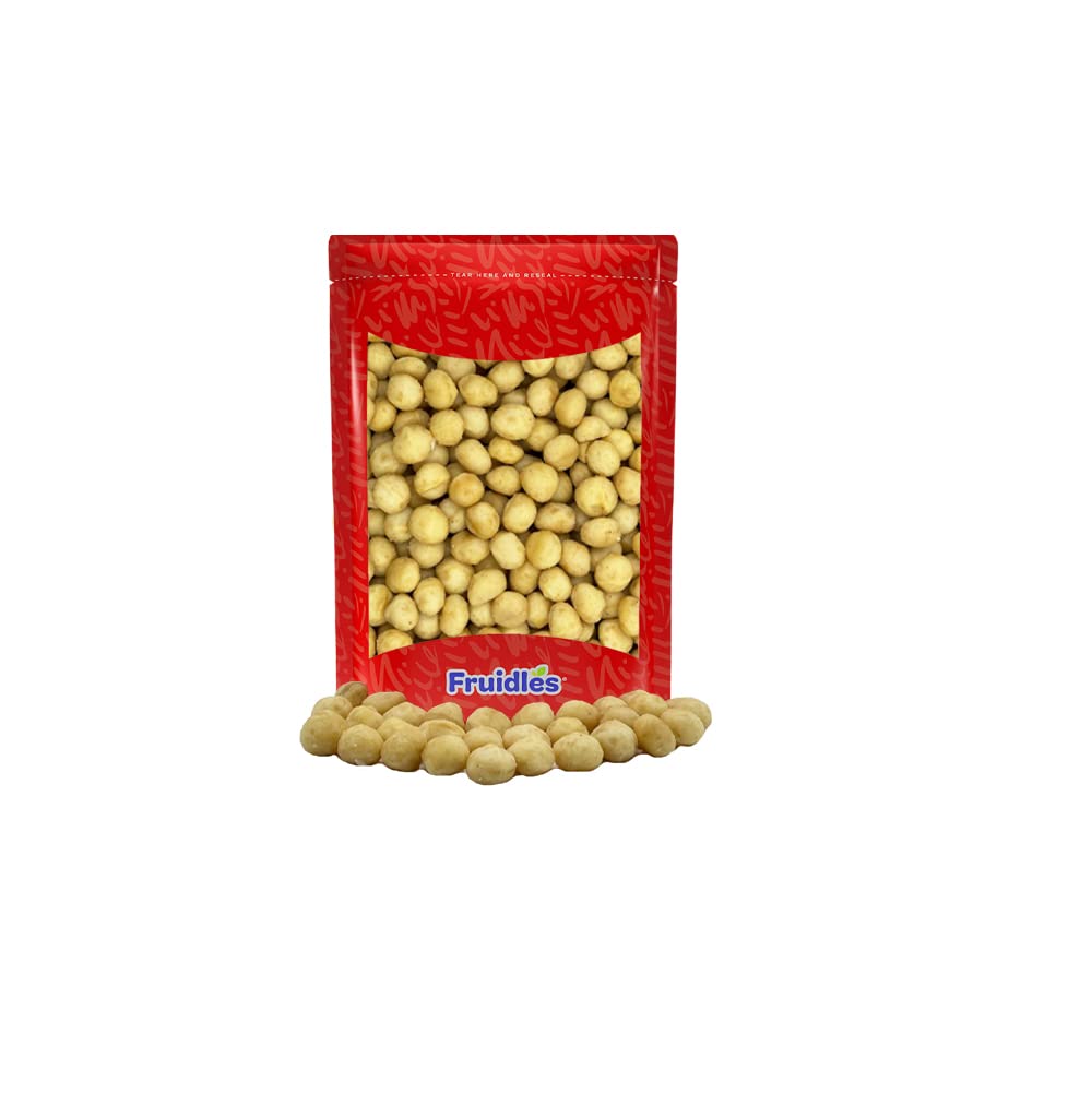 Fruidles Macadamia Raw Nuts, Unsalted Natural, Non-GMO, Gluten-Free, Healthy Fat, Emergency Food, Survival Food (Raw & Unsalted,