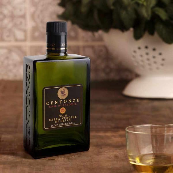 Centonze D.O.P. Valle del Belice, Extra Virgin Olive Oil (0.5L/16.9 fl oz)