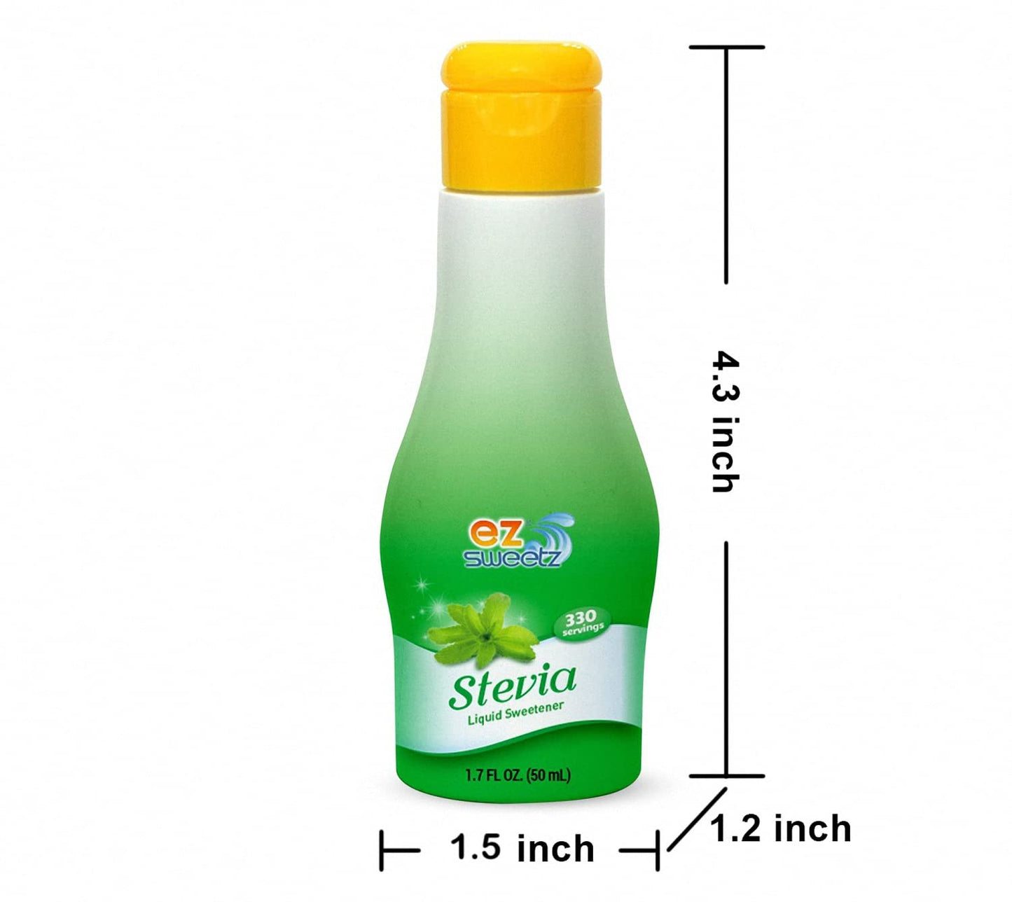 EZ-Sweetz De-bittered Stevia (1.7oz - Liquid Sweetener 330| 2Pack)